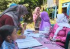 Tawa dan Tangis Anak Warnai Posyandu TMMD Ke-128 Kodim 0817/Gresik