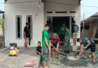 Tak Kenal Hari Libur, Satgas TMMD Gresik dan Warga Kebut Pengerjaan Rutilahu Milik Bapak Sumaun 